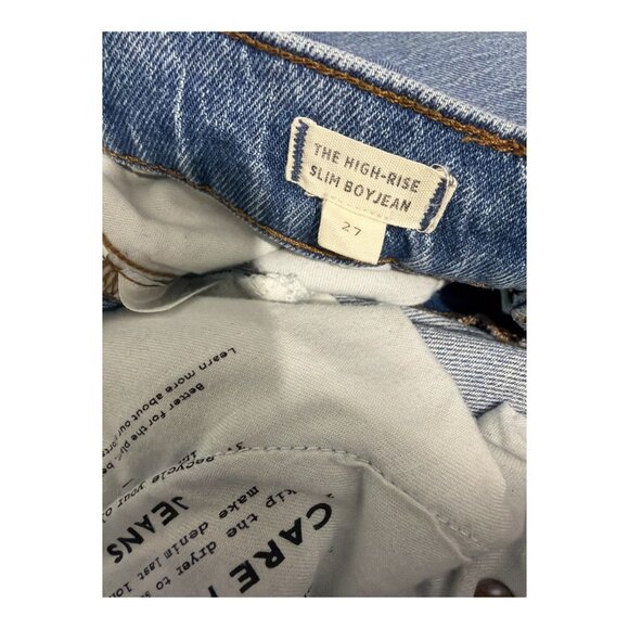 Madewell High-Rise Slim Boyjean Denim Jeans Womens Size 27 Medium Wash Casual Ev - Picture 11 of 12